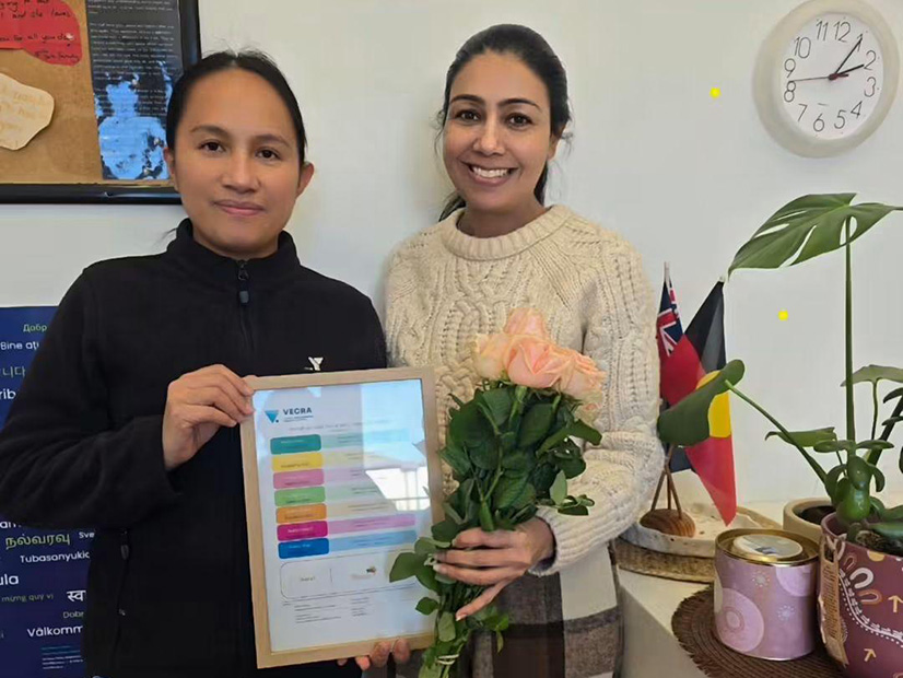 Wyndham Vale YMCA ELC staff holding their Exceeding NQS certificate